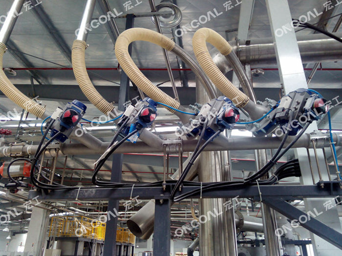 吸料多組份計量稱進料口